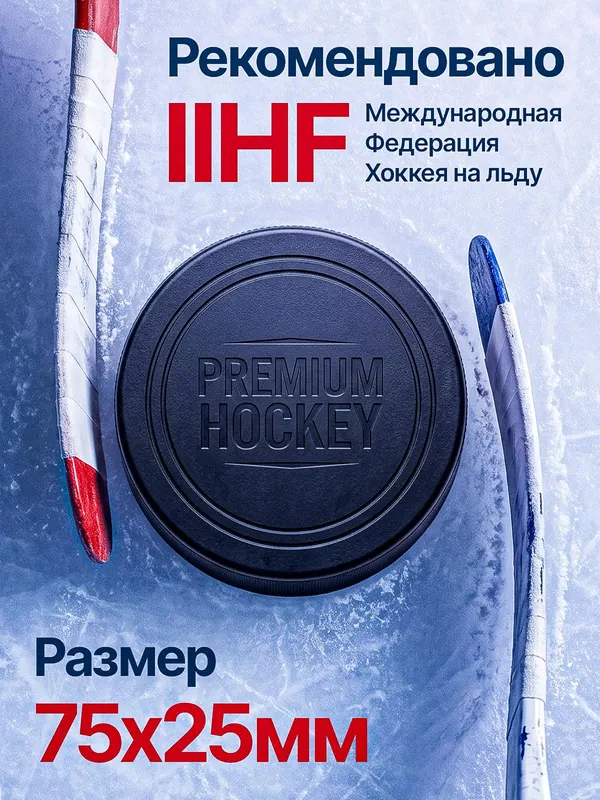 Карточка: шайба, рекомендовано IIHF